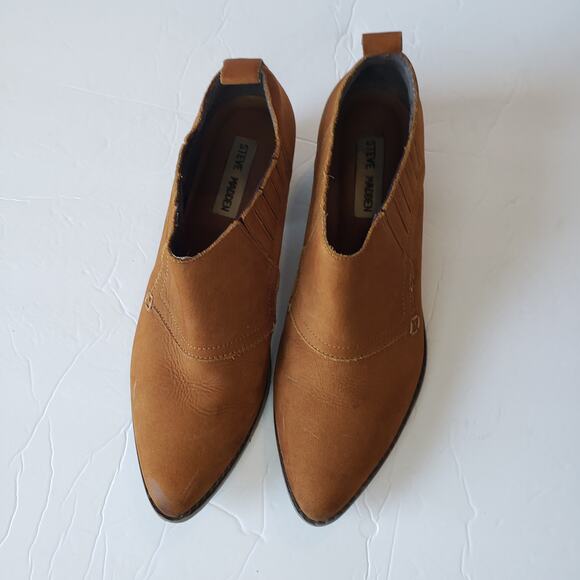 Steve Madden Auckland Western Style Leather Ankle Boots Size 7.5 - Picture 3 of 10